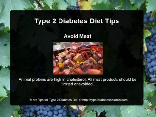 Type 2 Diabetes Diet Tips