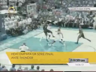 Los Tres Reyes pasan susto, pero Miami empata la serie contra OKC