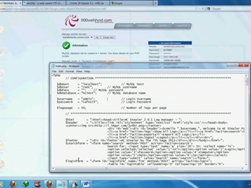 NEW Private Stealer LEAKED!! 2012 Stealers ( HD Video)