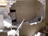 Syria فري برس  حلب الاتارب اثار القصف الصاروخي على المدينه والدمار الهائل بالمنازل 15 6 2012 Aleppo
