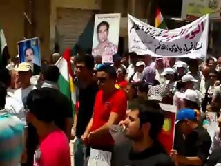 Syria فري برس  الحسكه قامشلوالحي الغربي مجسم لاعدام السفاح بشار 15 6 2012 ALhasaka