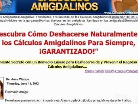 Remedios Caseros para Cálculos Amigdalinos - Cálculos Amigdalinos Cura