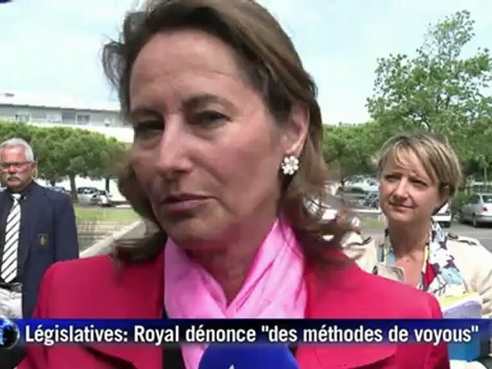 Législatives à La Rochellei: Royal dénonce "des méthodes de voyou"