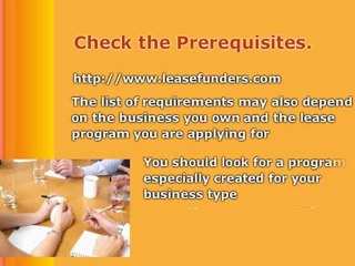 Equipment Lease Tips for a First Time Lessee