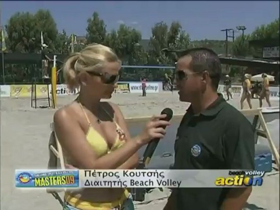 Beach volley  action Open Ραχών 2009