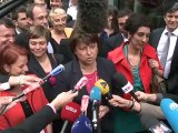 Martine Aubry avec les nouveaux élus de la majorité présidentielle