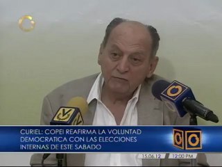 Descargar video: Copei no anunciará resultados de sus elecciones internas hasta tener las actas de los resultados