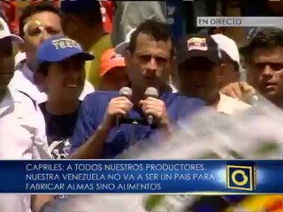 Capriles: “Necesitamos que exista seguridad y esa será mi acción más importante”