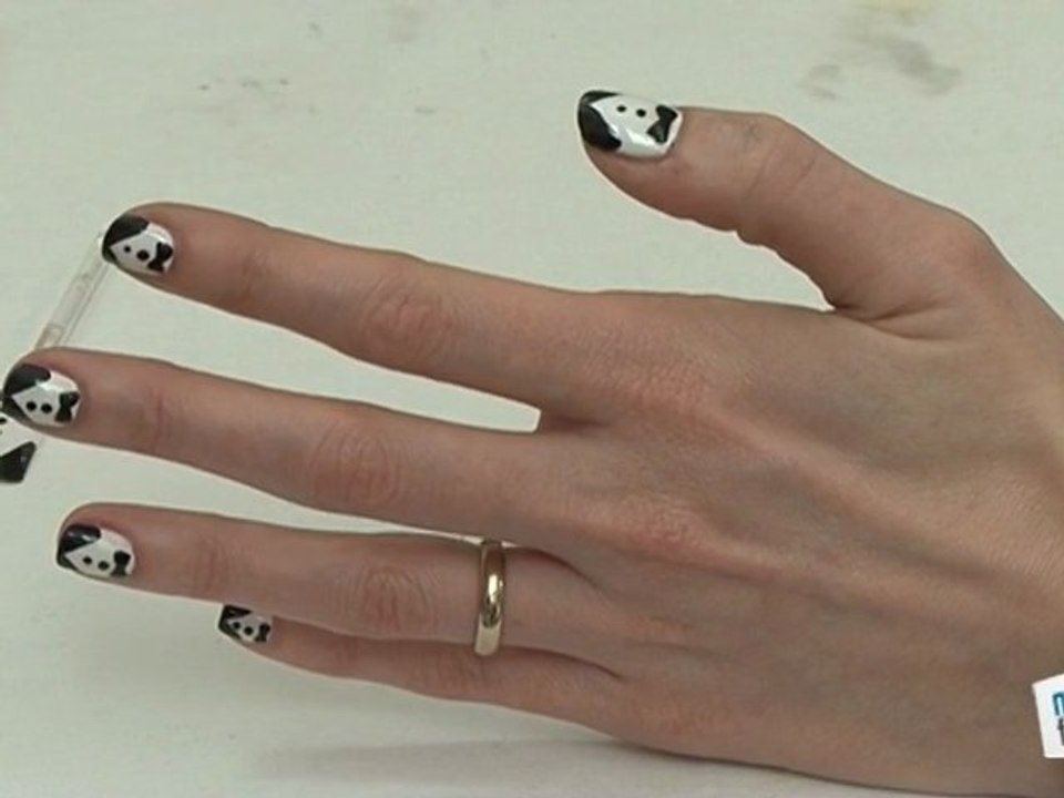 Tuto Nail Art Tuxedo