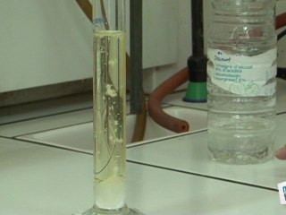 Expérience chimique de l'ascenseur