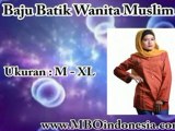 Baju Batik Wanita Muslim Kode POP 003 | SMS : 081 945 772 773