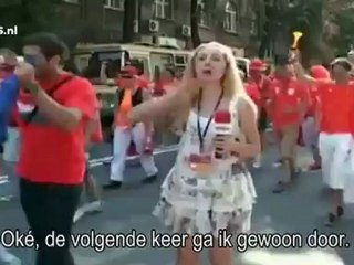 Oranjefans pesten Reporter