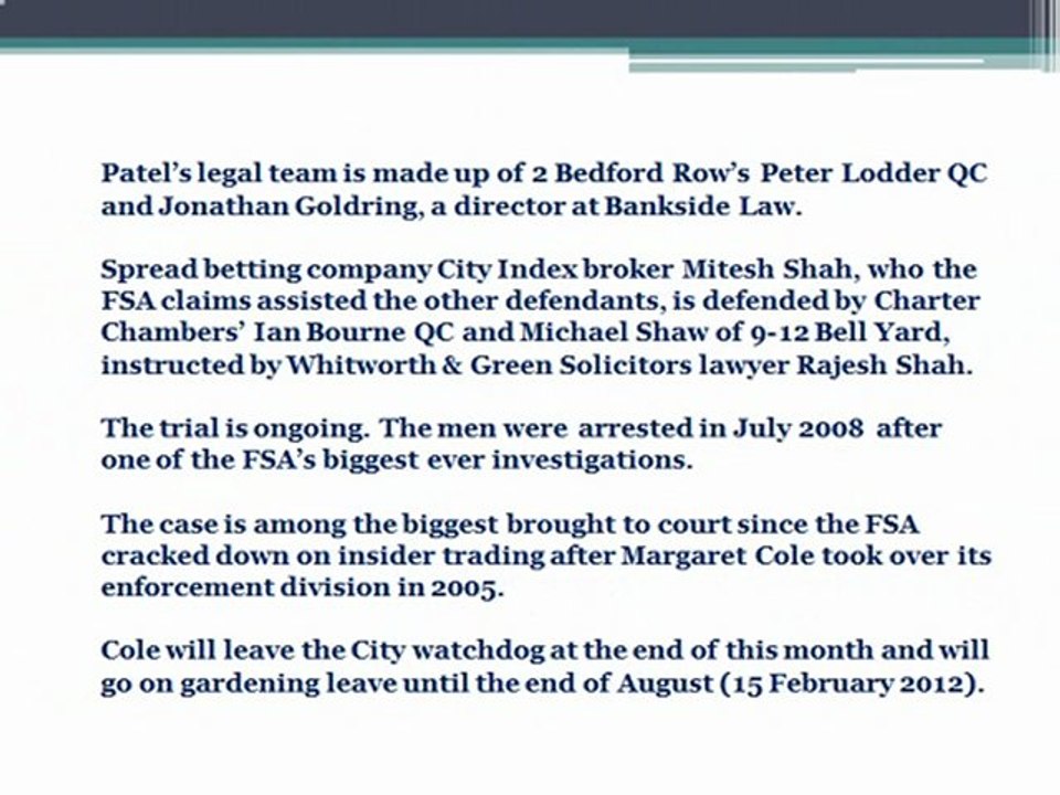 Outer Temple silk leads on £1m insider