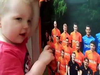 EURO 2012 Holland squad by Noah (2y old!)