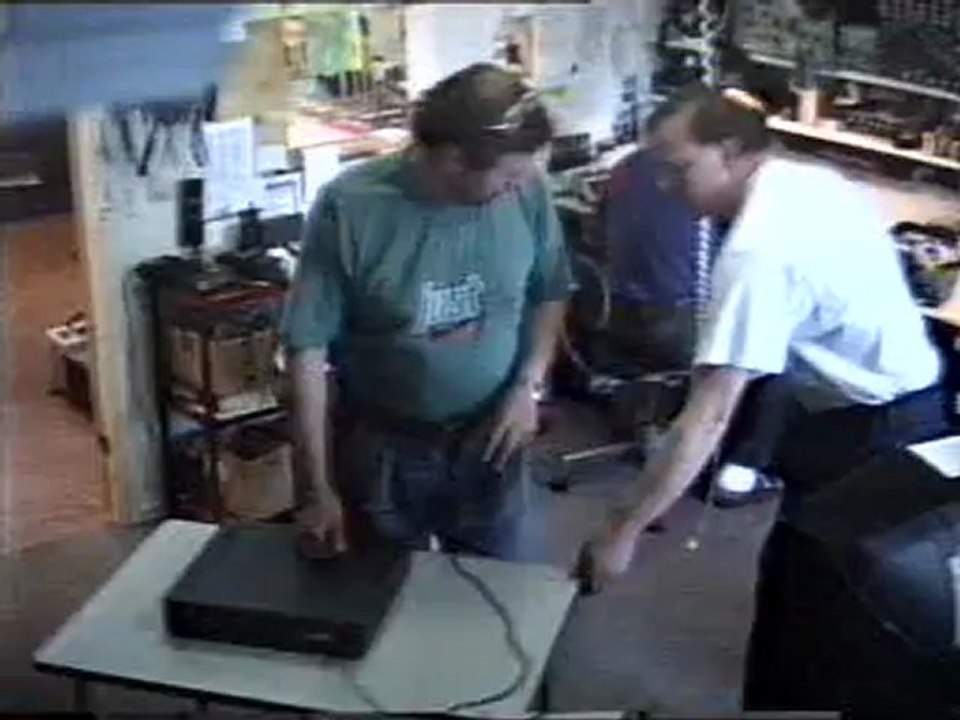 Brennender Videorecorder