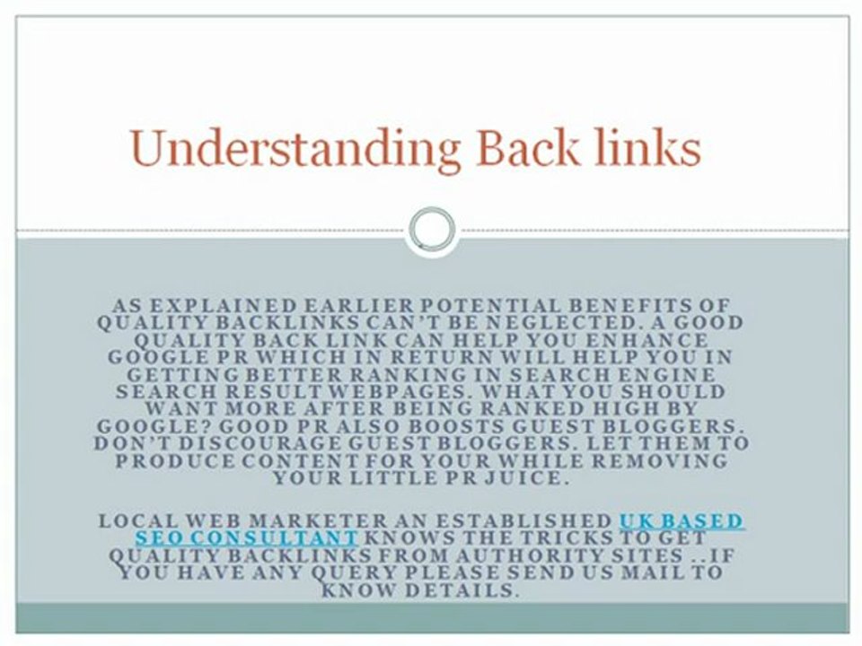 Understanding backlinks