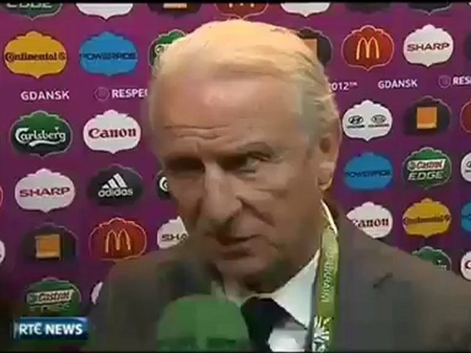 RTÉ News on Two Short - Stylish Spain end Irish hopes (14/6/12)