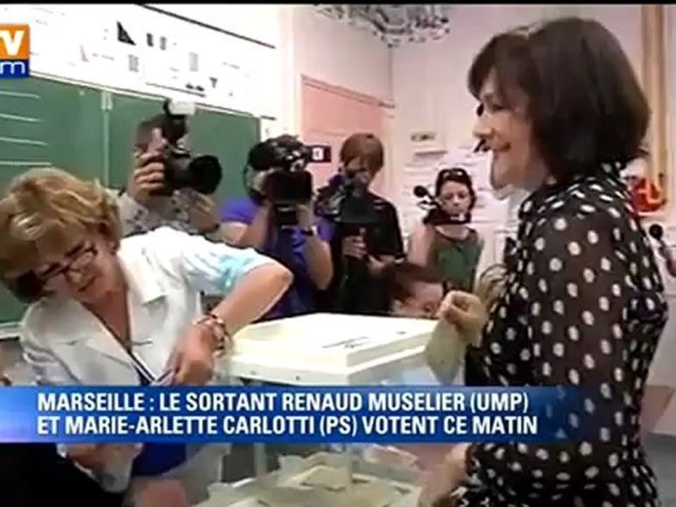 La ministre déléguée aux personnes handicapées, Marie-Arlette Carlotti, a voté