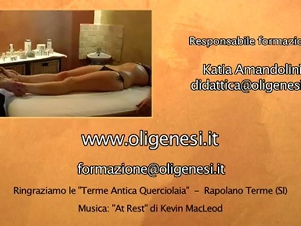 Corso di Massaggio Relax AntiStress - www.oligenesi.it