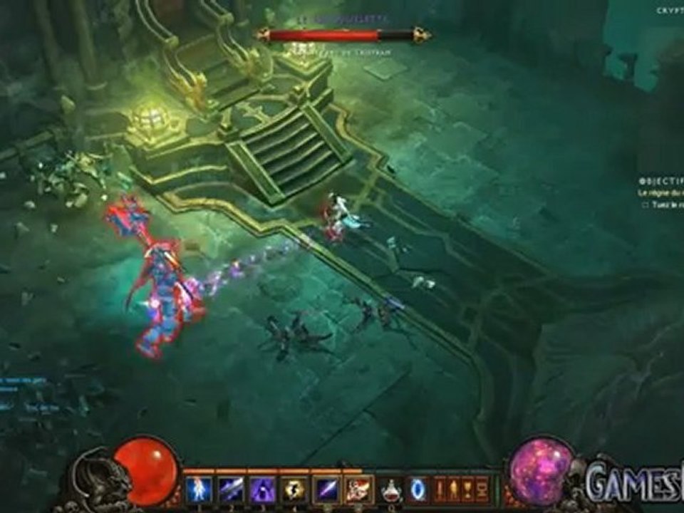 Diablo III "Le roi Squelette" Cauchemar #1 Gameplay