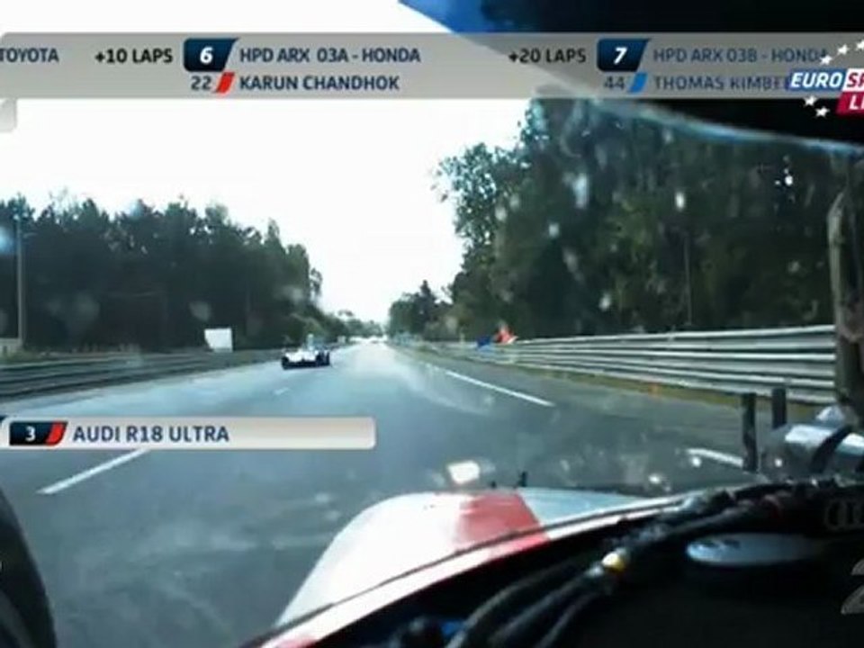 24 h du Mans 2012 : Marc Gene Crash