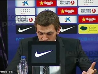 Vilanova, orgulloso de dirigir al Barça