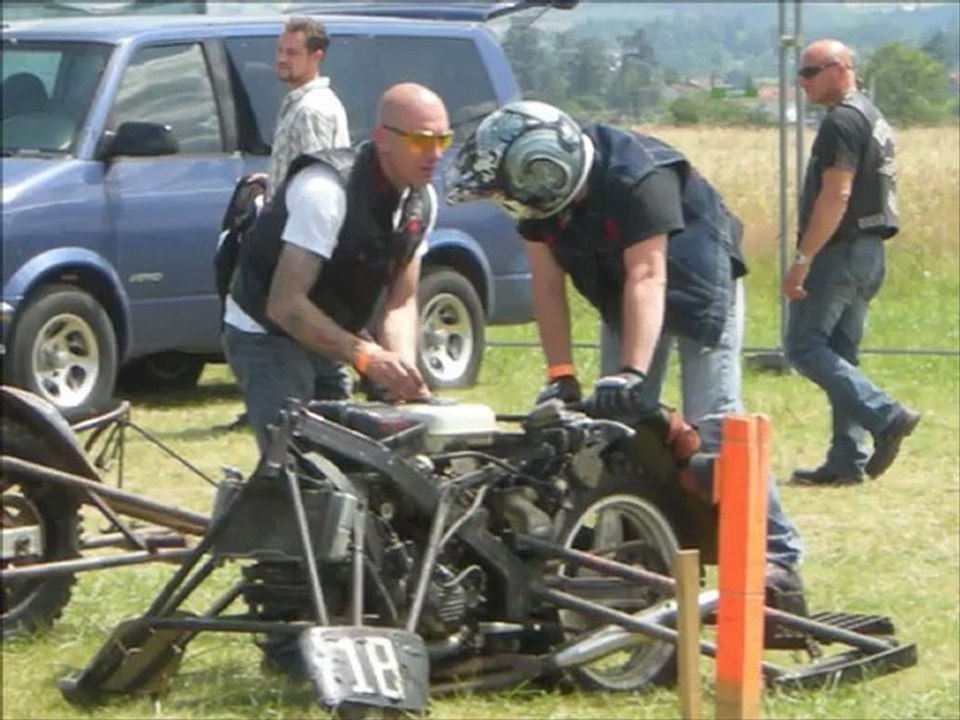 Démonstration d'unimotocycle