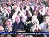 Kemel (PS) élu avec 118 voix d'écart sur Marine Le Pen (FN)