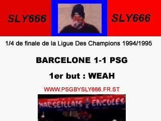 Barcelone-PSG 94-95 Weah
