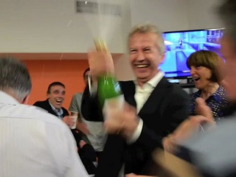 LEGISLATIVES : Philippe Baumel a fêté sa victoire au Creusot