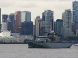 Arrivée de la frégate Prairial à Vancouver (2012)