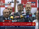 كلمة المرشح محمد مرسي بعد اعلان حملته فوزه بانتخابات الرئاسه المصريه