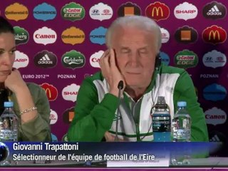 Euro-2012 : l'Eire "pour l'honneur de la nation" face à l'Italie