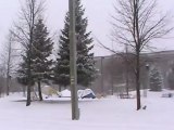 Snow Dash Cam in the Hubcity