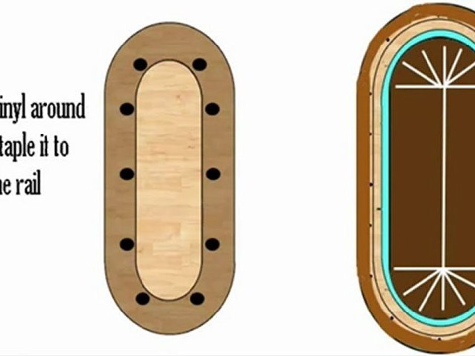 How to build a Poker Table video - make your own with DIY Plans