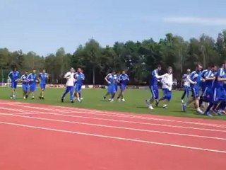 Προπόνηση Ελλάδας, ζέσταμα (18/06)