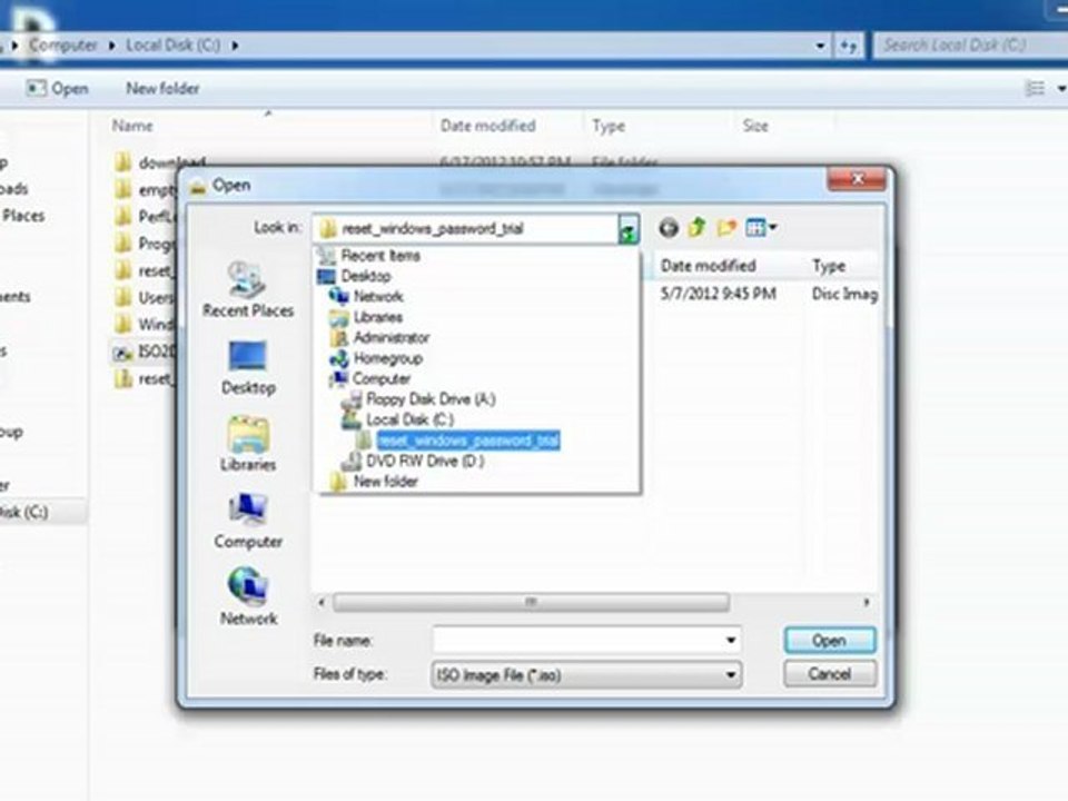 how to reset forgotten Windows password