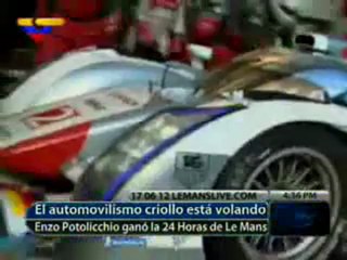 (VÍDEO) Histórico  Piloto venezolano Potolicchio ganó en su categoría las 24 Horas de Le Mans