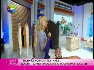 Saba Tümer canlı yayında ne giyeceğine böyle karar verdi