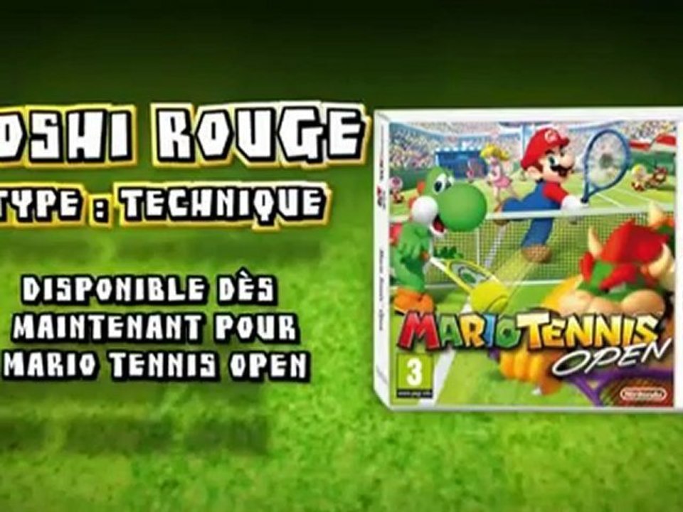 Mario Tennis Open - Trailer - Yoshi rouge