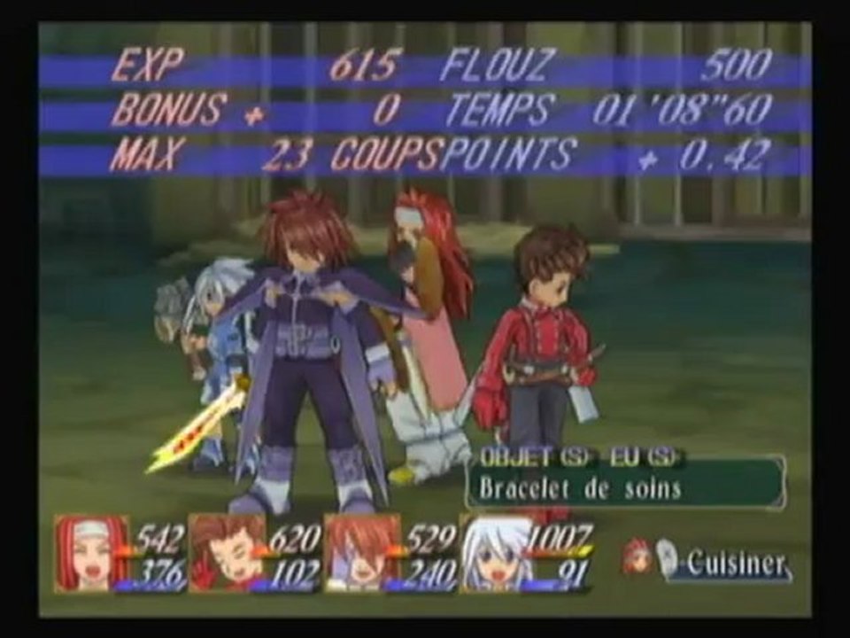 Tales of symphonia: cross thrust! (Estocade de la croix)