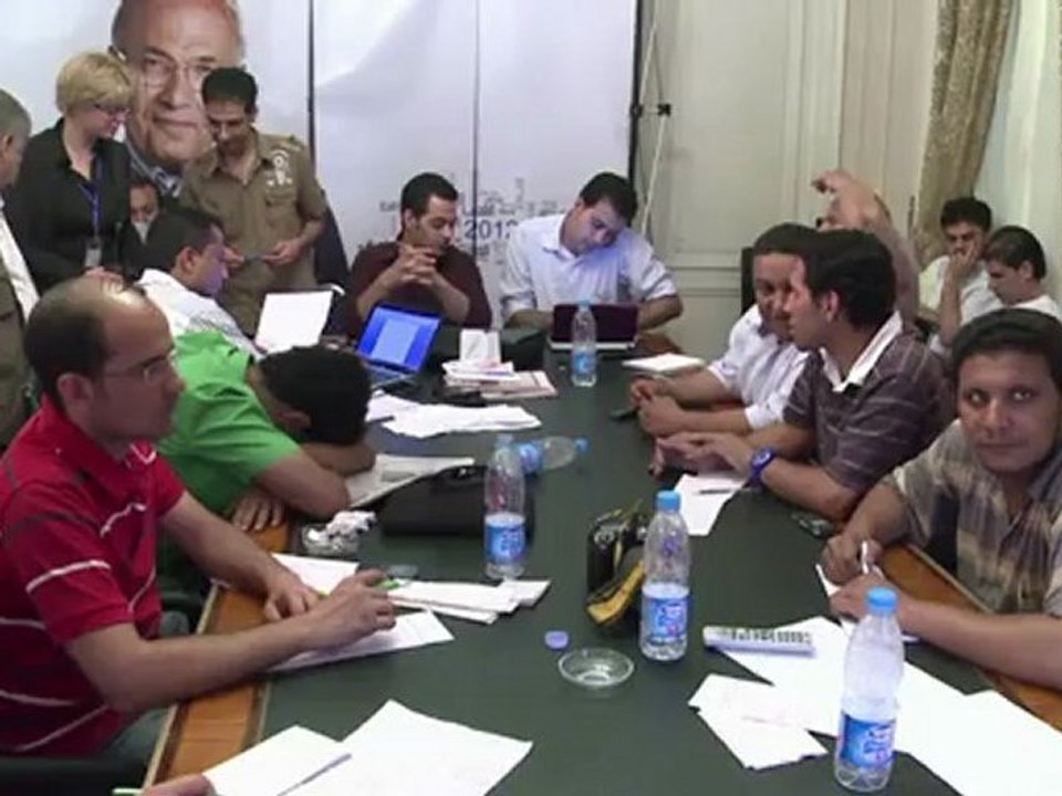 Candidato egipcio festeja