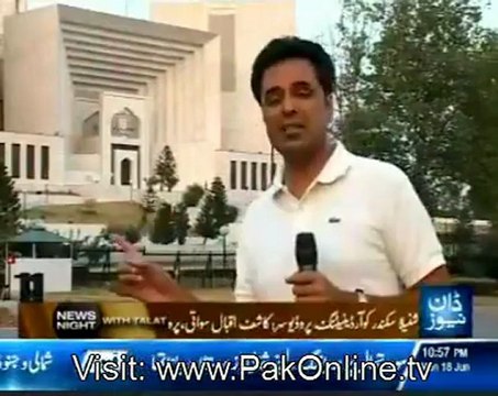 News Night with Talat (PTI Chief Justice Iftekhar Chaudry Key Sath Hai) - 18th June 2012 Part 3