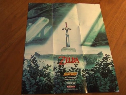 CGRundertow LEGEND OF ZELDA: A LINK TO THE PAST POSTER Video Game Collectible Review