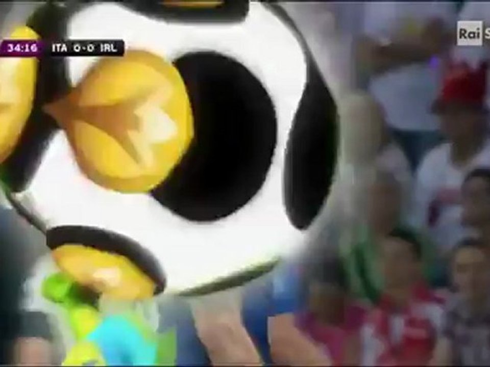 Italia - Irlanda Goal di Cassano 34'