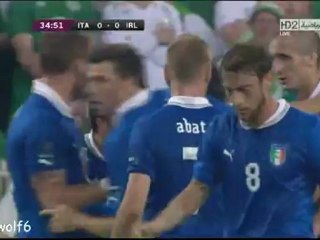 Cassano Goal Against Ireland - Euro 2012 - 18-6-2012