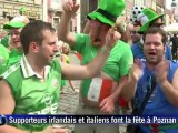Euro: ambiance de fête à Poznan avant Irlande-Italie