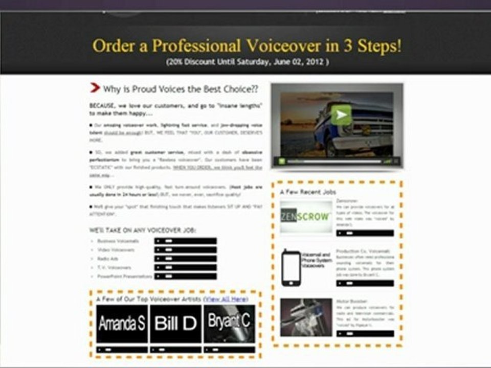 Voice Talent - Hire V.O. artists for a professional voiceover!