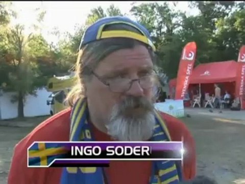 Groupe D - Les supporters suédois champions d'Europe