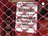İspanya'da madenler için kepenk kapatma eylemi